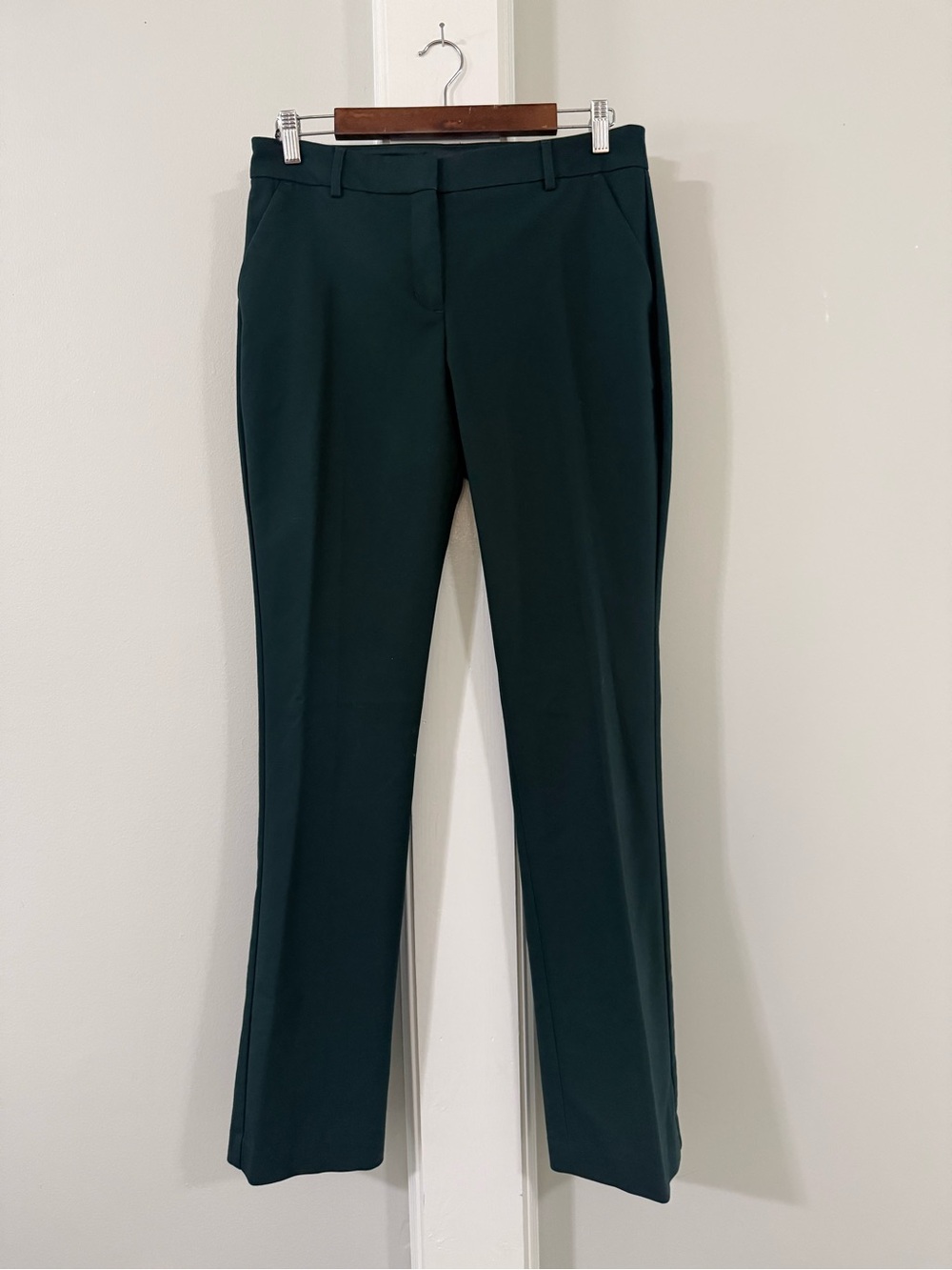Express Columnist Barely Boot Trousers in Deep Pine Green, 10L